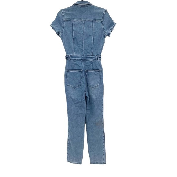 Good American Fit For Success Jumpsuit One Piece Denim Blue Size S/1 NWT - Picture 6 of 10